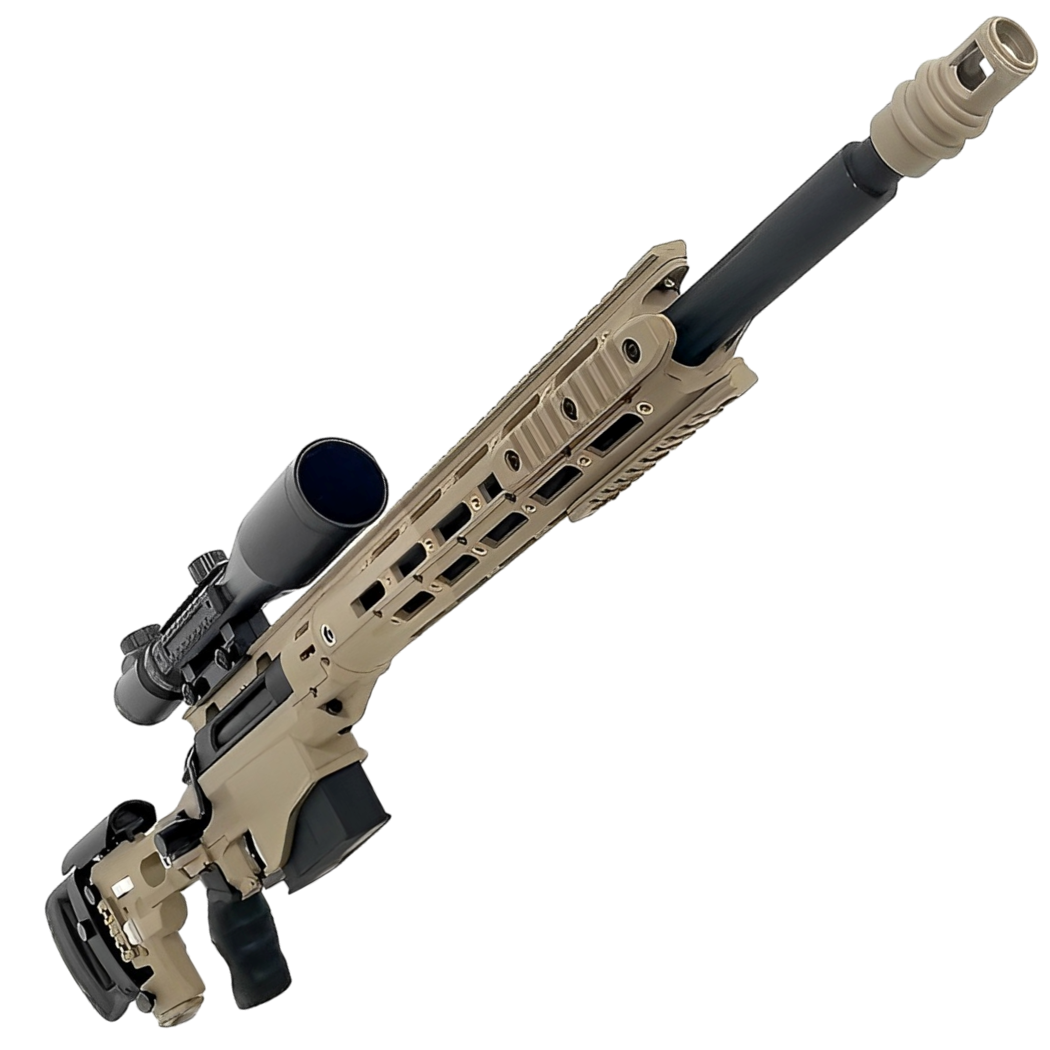 MSR sniper gel blaster by JIEYING featuring adjustable stock, precision scope, and long-range accuracy. MSR sniper gel blaster by JIEYING featuring adjustable stock, precision scope, and long-range accuracy.
