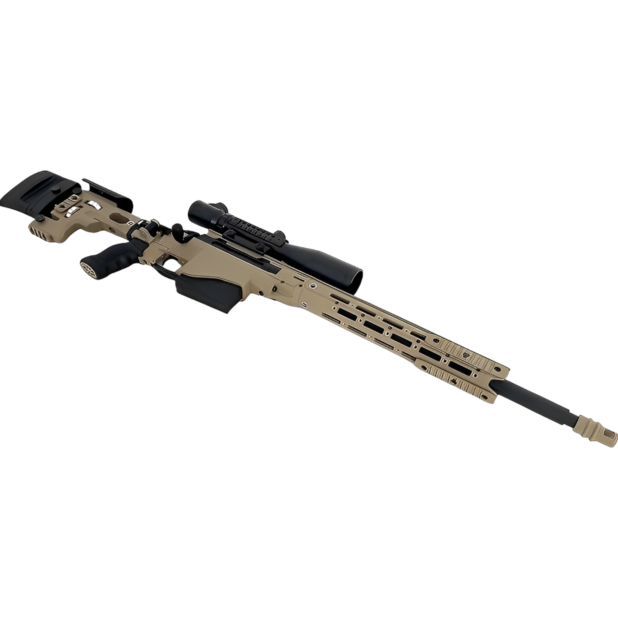 JIEYING MSR sniper gel blaster with long-range firing capability and ergonomic adjustable stock. JIEYING MSR sniper gel blaster with long-range firing capability and ergonomic adjustable stock.