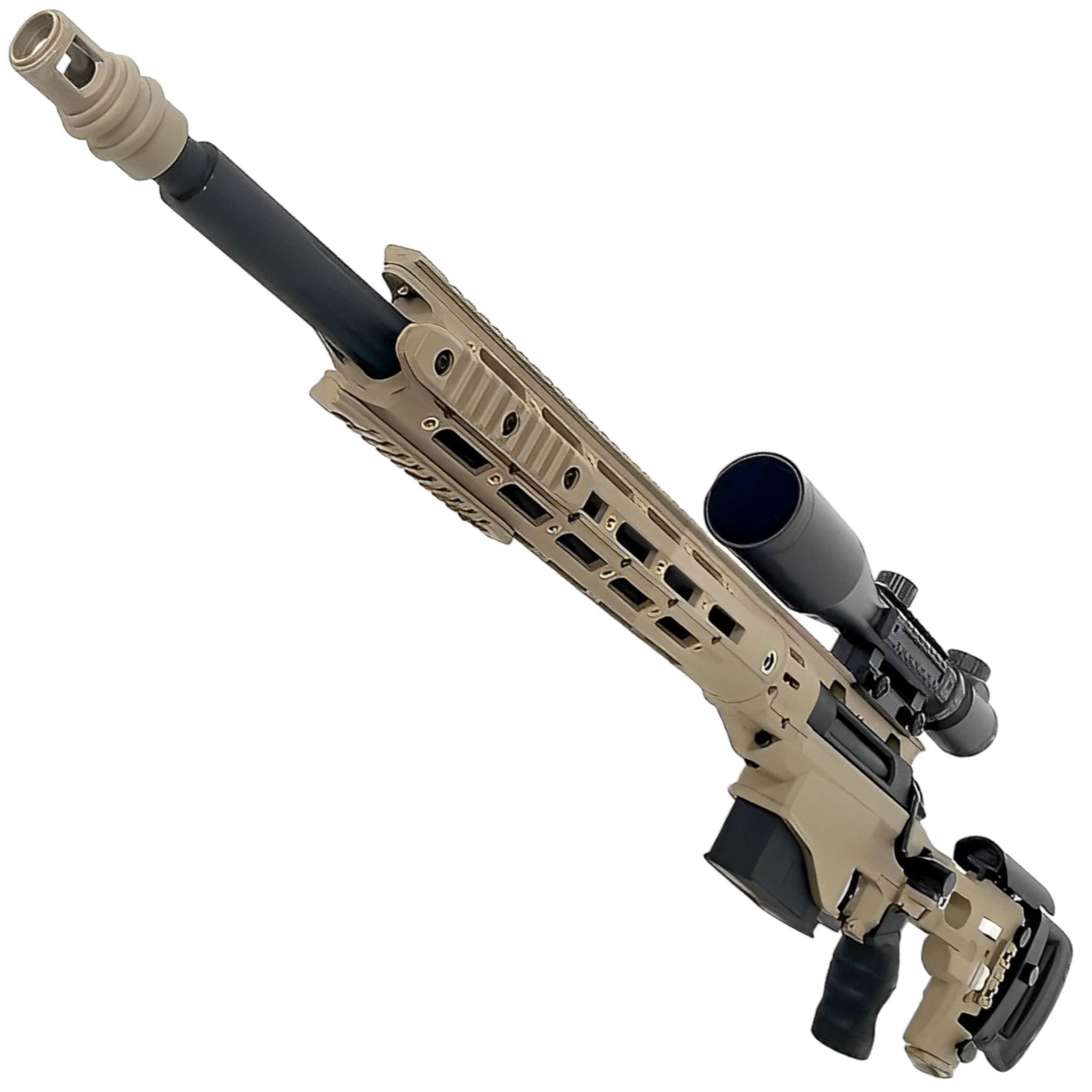 JIEYING MSR sniper gel blaster with bolt-action mechanism, scope, and durable nylon construction. JIEYING MSR sniper gel blaster with bolt-action mechanism, scope, and durable nylon construction.